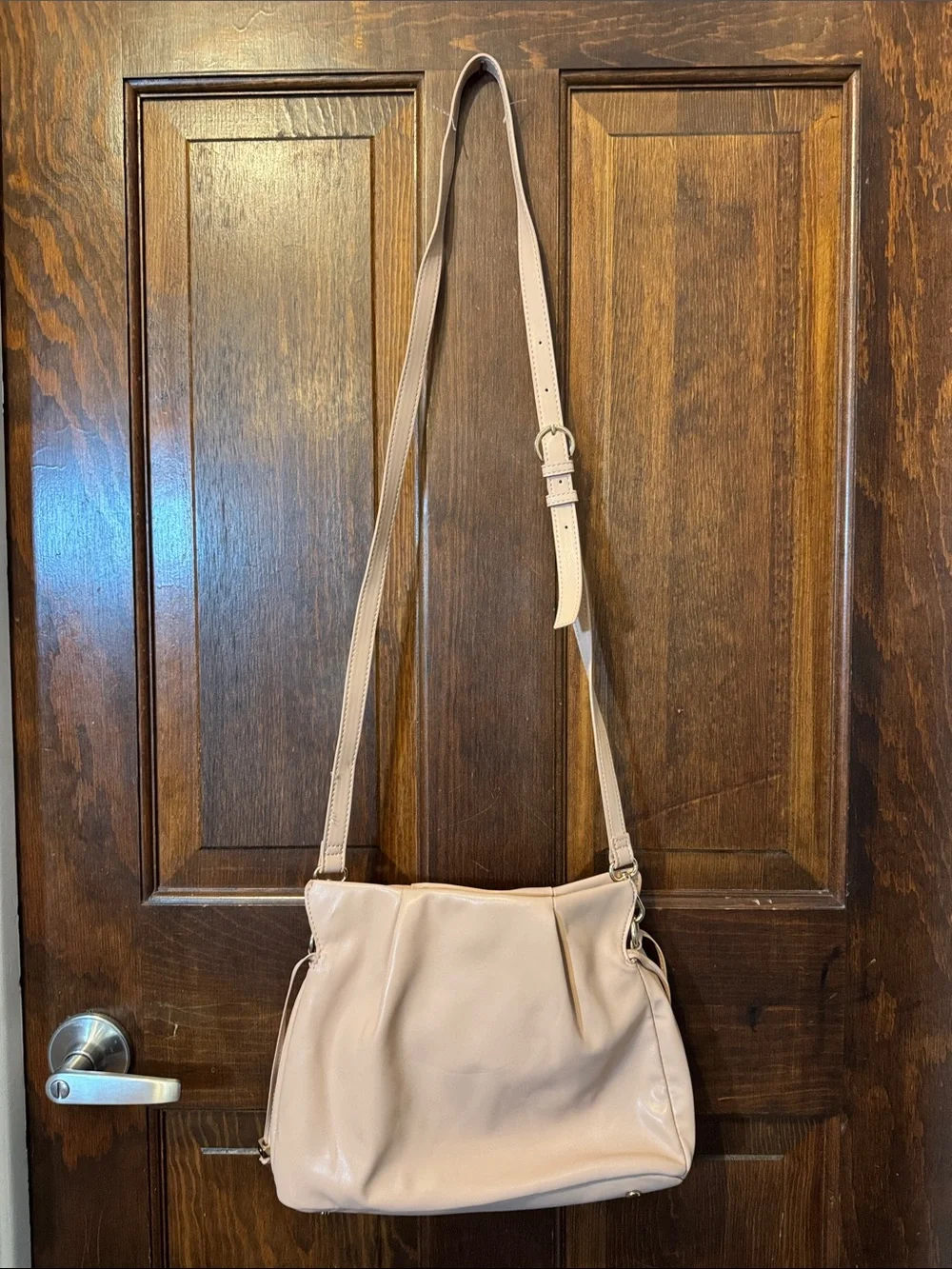 On 34th Everyday Leather Shoulder Bag in Dusty Pink NWT